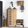 Hanah Home Jess Zapatero con Perchero en Roble